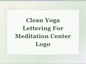 Best Sans Serif Yoga Fonts for Clean Meditation Center Logo Lettering